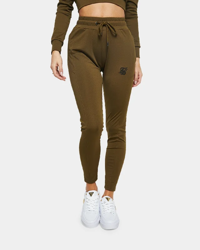 Sik Silk Women's Zonal Track Pants Khaki Modern Bootcut Pants