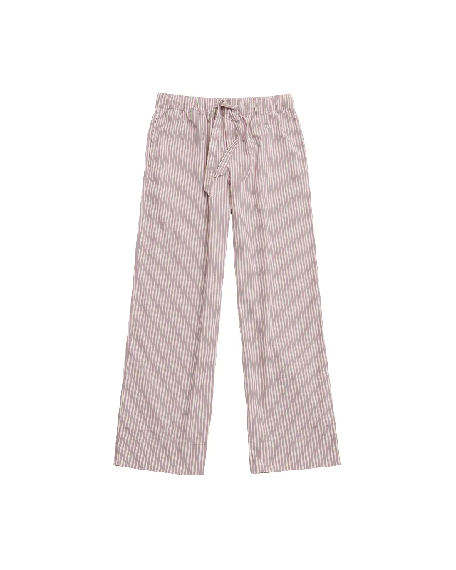 Poplin Pyjama Pants - Skipper Stripes Chic Wool Trousers