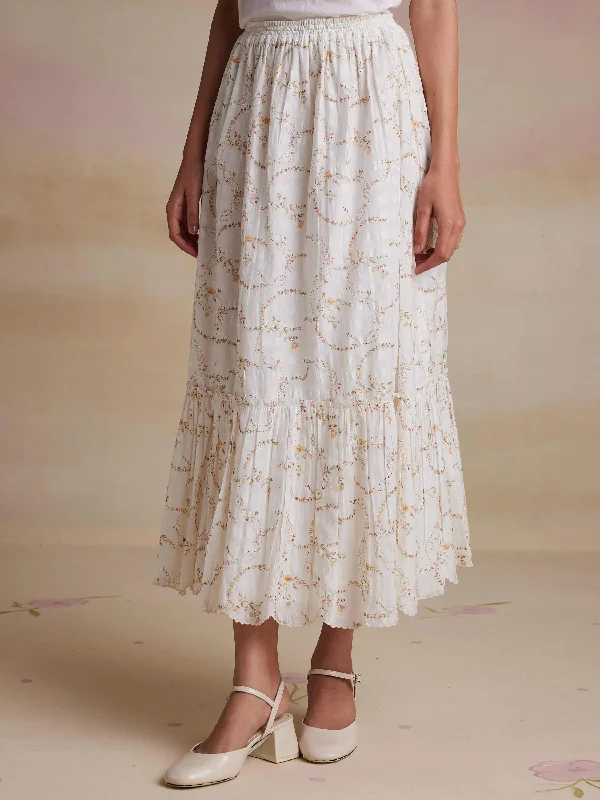 Spring Antiquity Skirt velvet skirt luxurious