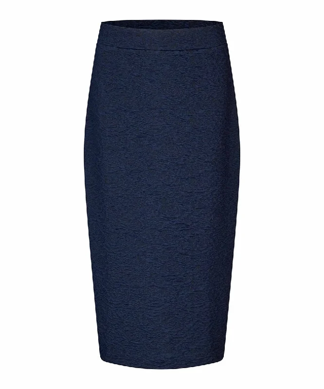 Stephanie Jersey Maxi Skirt zip skirt side