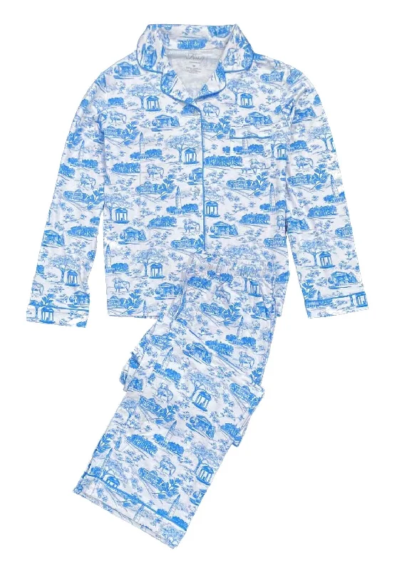 Tar Heel Toile Pajamas in White Long Sleeves Long Pants by Nothing Finer Formal Linen Trousers Tar Heel Toile Pajamas in White Long Sleeves Long Pants by Nothing Finer Formal Linen Trousers