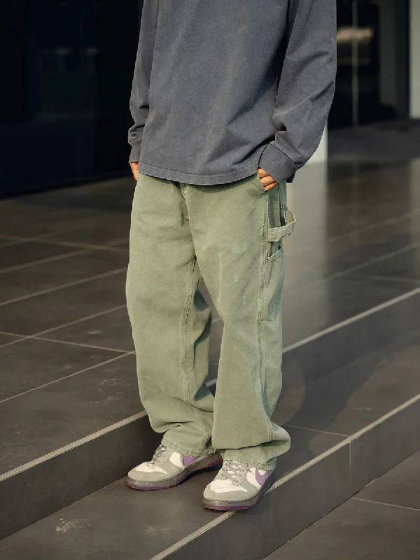 Vintage Washed Cargo Pants Comfortable Jogging Pants