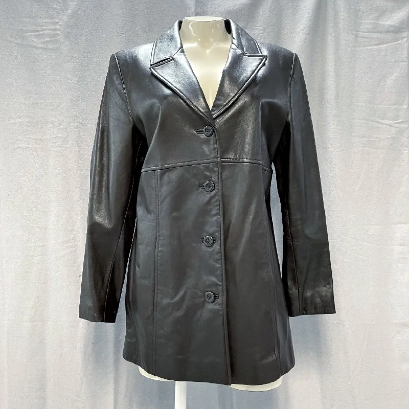 Wmns Vintage VALERIE STEVENS Dark Brown Genuine Lambskin Leather Jacket Sz S Satin Jacket Silk Jacket Chiffon Jacket