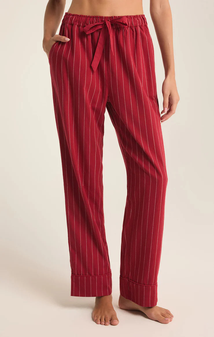 Z Supply Dreamer Stripe Flannel Pants Elegant Wool Trousers